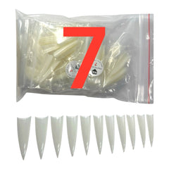 HNS NATURAL STILETTO STRAIGHT TIP