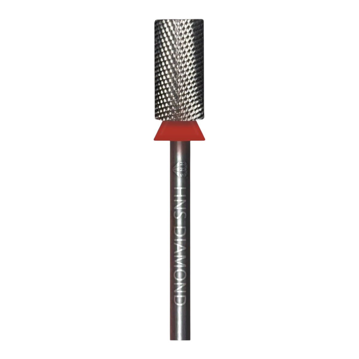 HNS DIAMOND NAIL DRILL BITS 3/32" LARGE BARREL  CROSS CUT (SILVER)