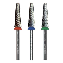 HNS DIAMOND NAIL DRILL BIT 3/32 EXTRA LONG TAPERED 5IN1 (SILVER)