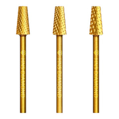 HNS DIAMOND NAIL DRILL BITS 3/32" (GOLD)
