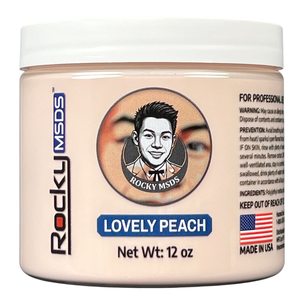 Rocky MSDS Lovely Peach Nail Powder 12 oz