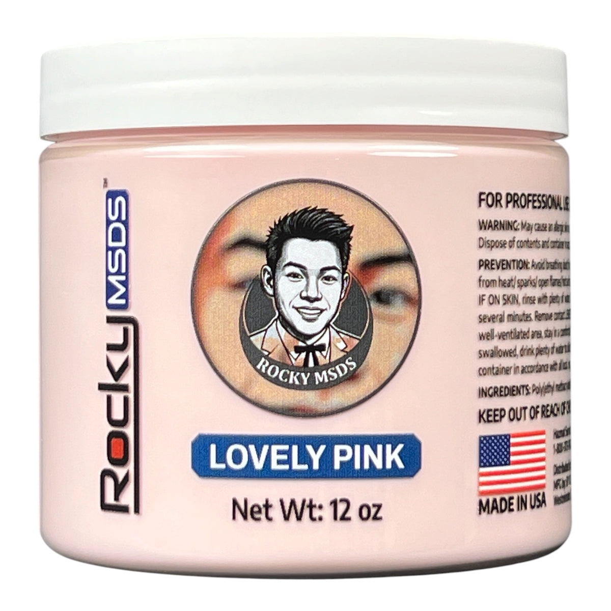 Rocky MSDS Lovely Pink Nail Powder 12 oz