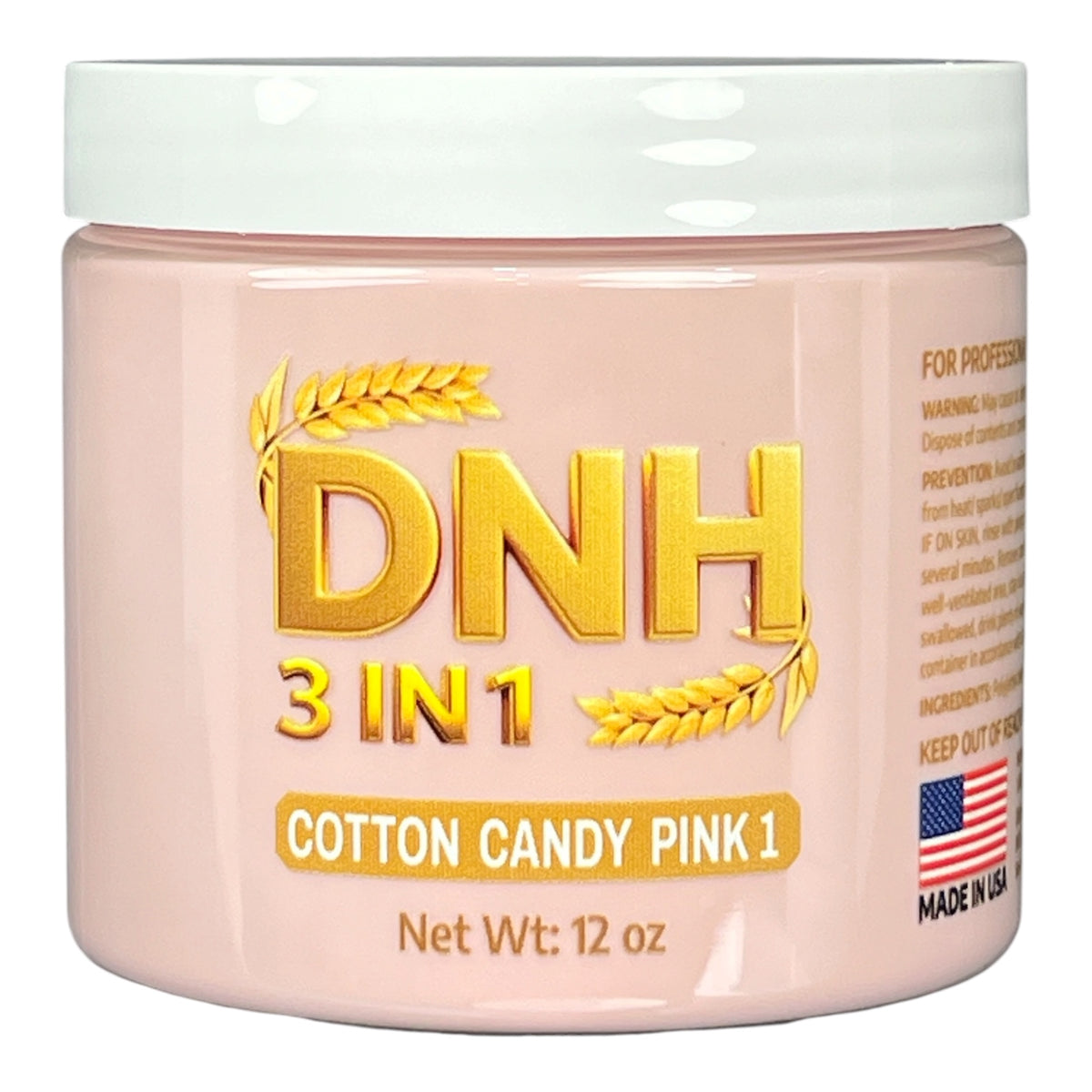 DNH COTTON CANDY PINK 1 NAIL POWDER 12 OZ
