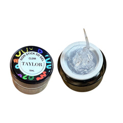 TAYLOR 3D GEL NAIL ART CLEAR NON- STICKY HAND GELS FOR NAIL ART U V LED