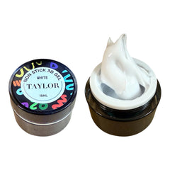 TAYLOR 3D GEL NAIL ART WHITE NON- STICKY HAND GELS FOR NAIL ART U V LED