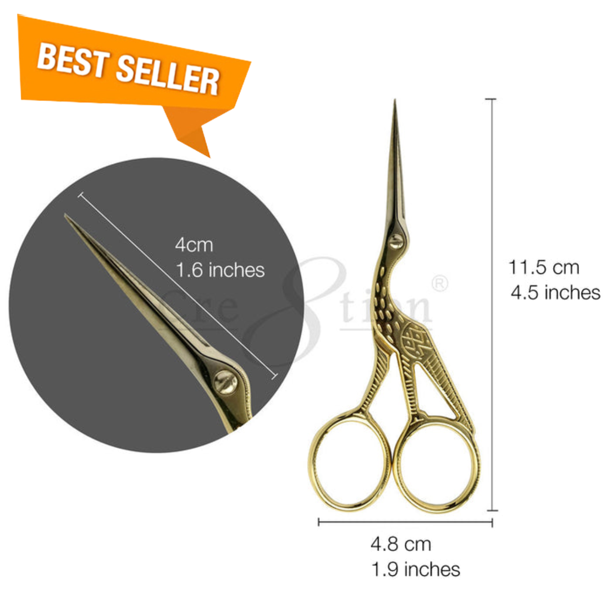 Cre8tion Stainless Steel Scissors S04
