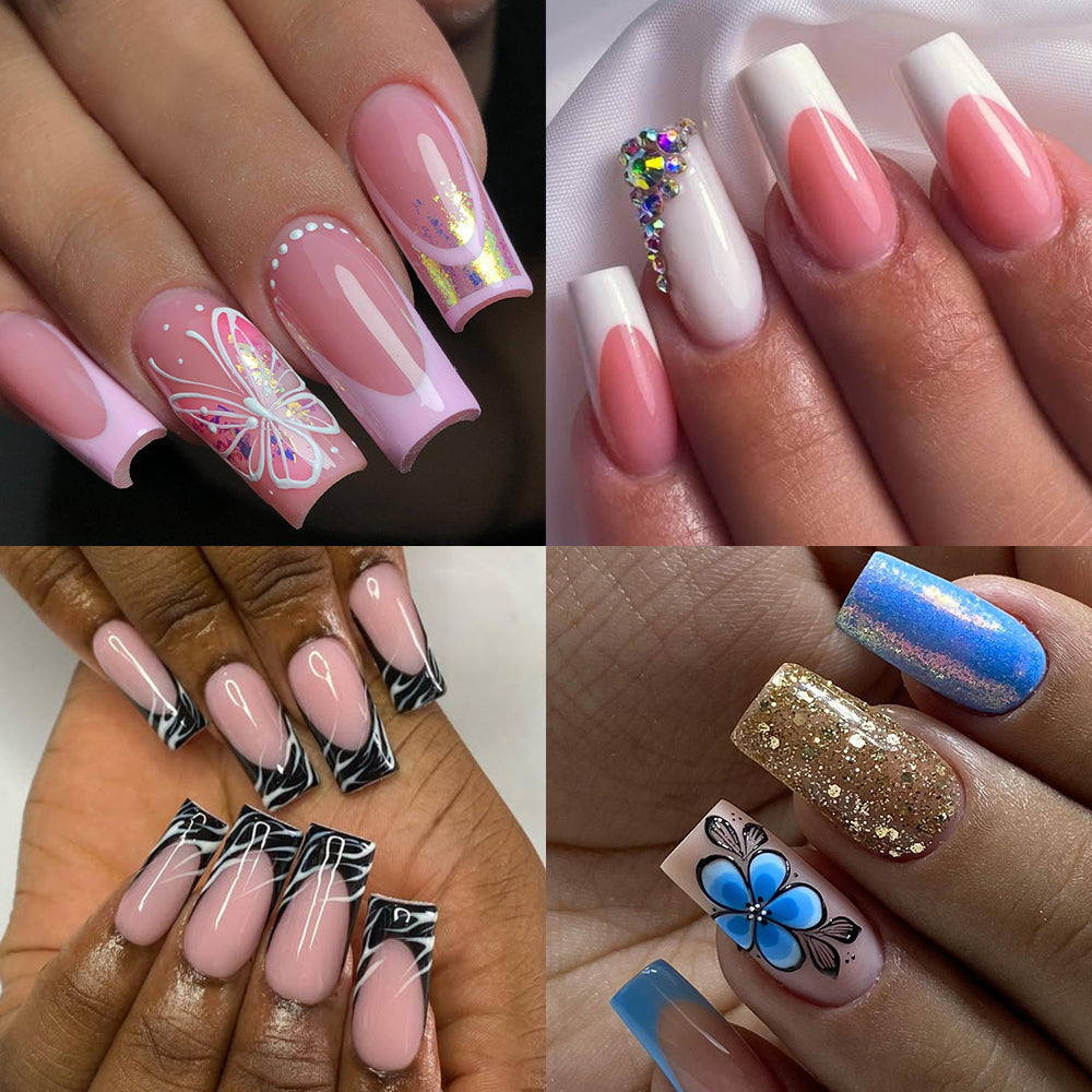 Cre8tion Special Shape Tip Square Clear - Short