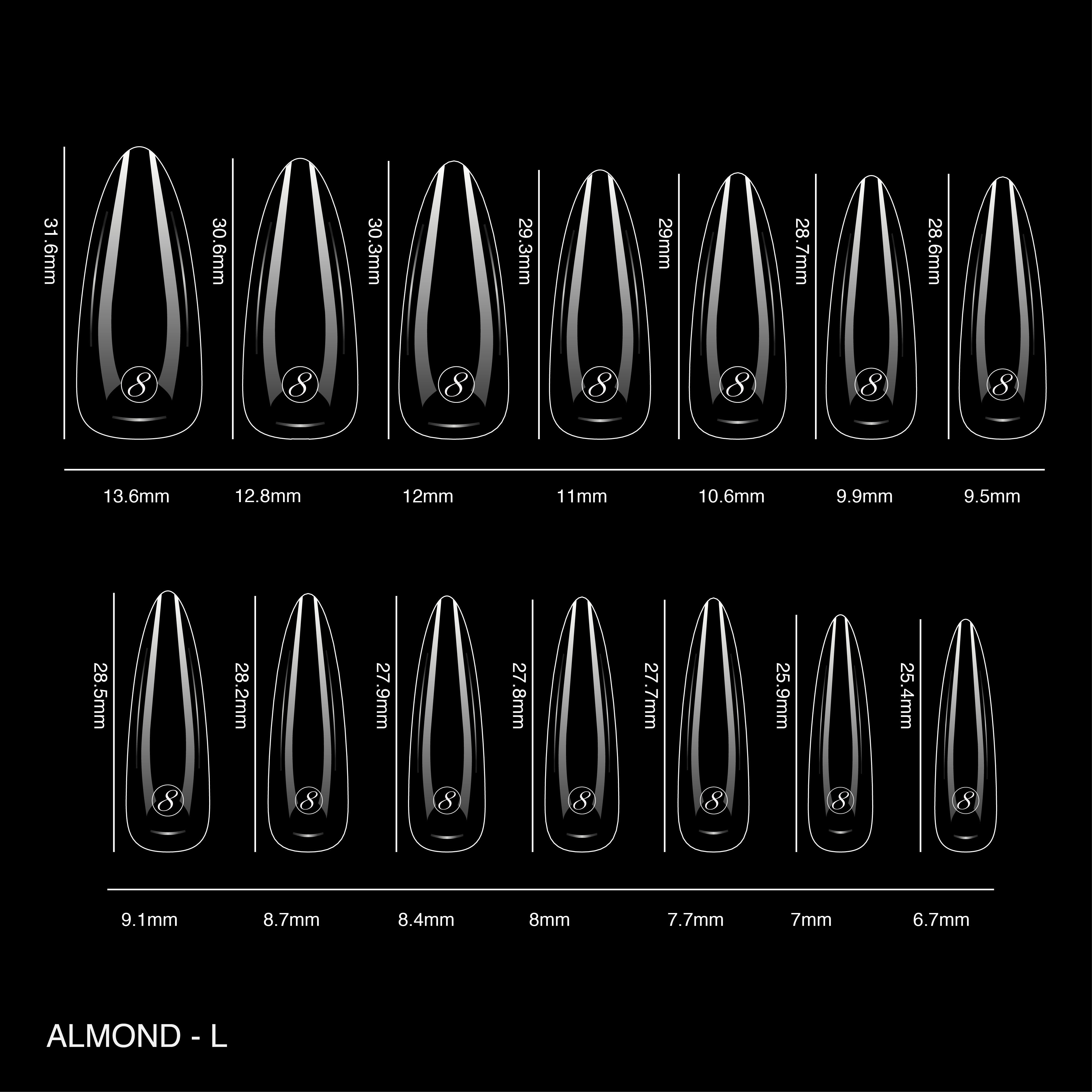 Cre8tion Soft Gel Tips - ALMOND