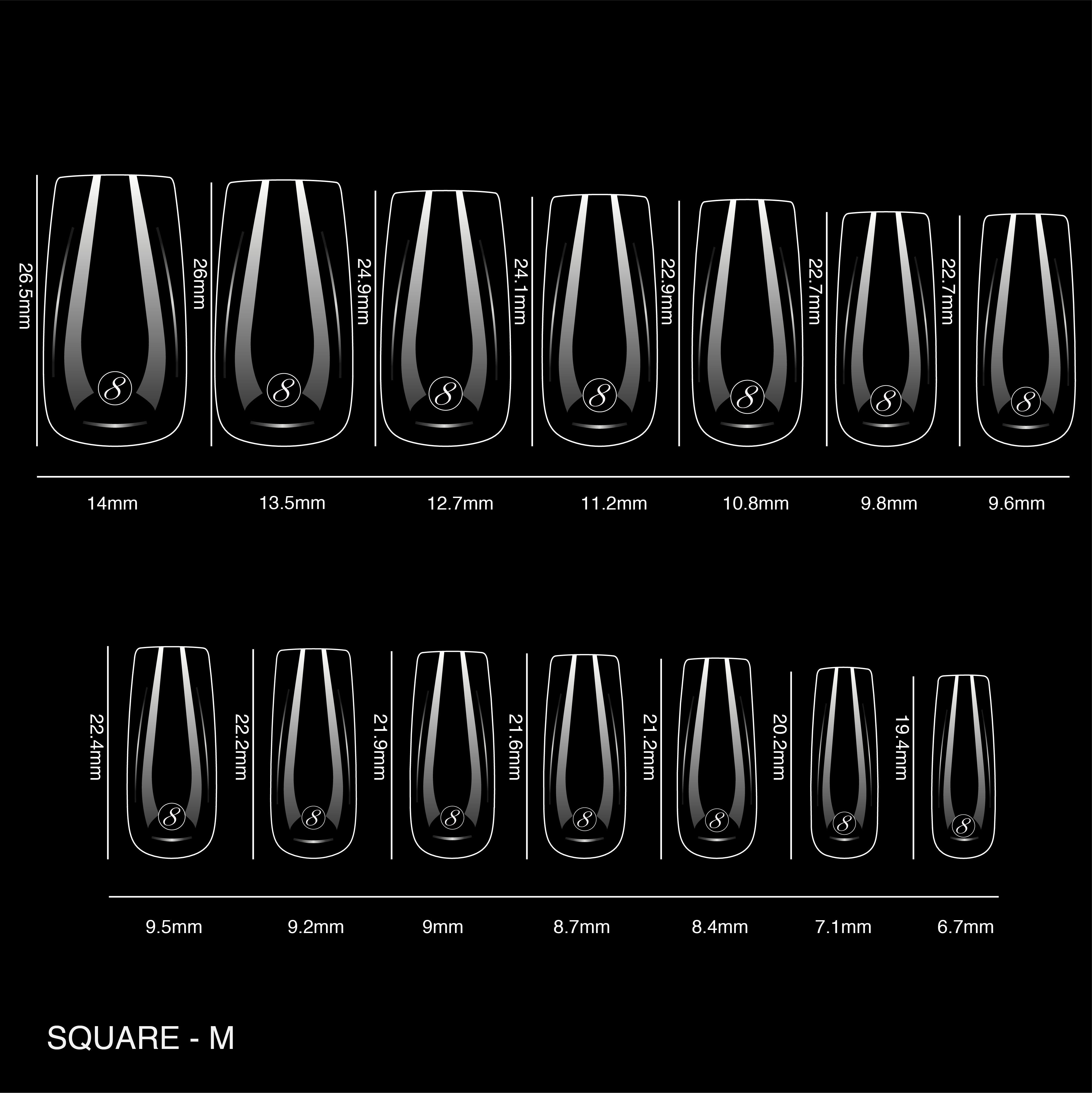 Cre8tion Soft Gel Tips - SQUARE