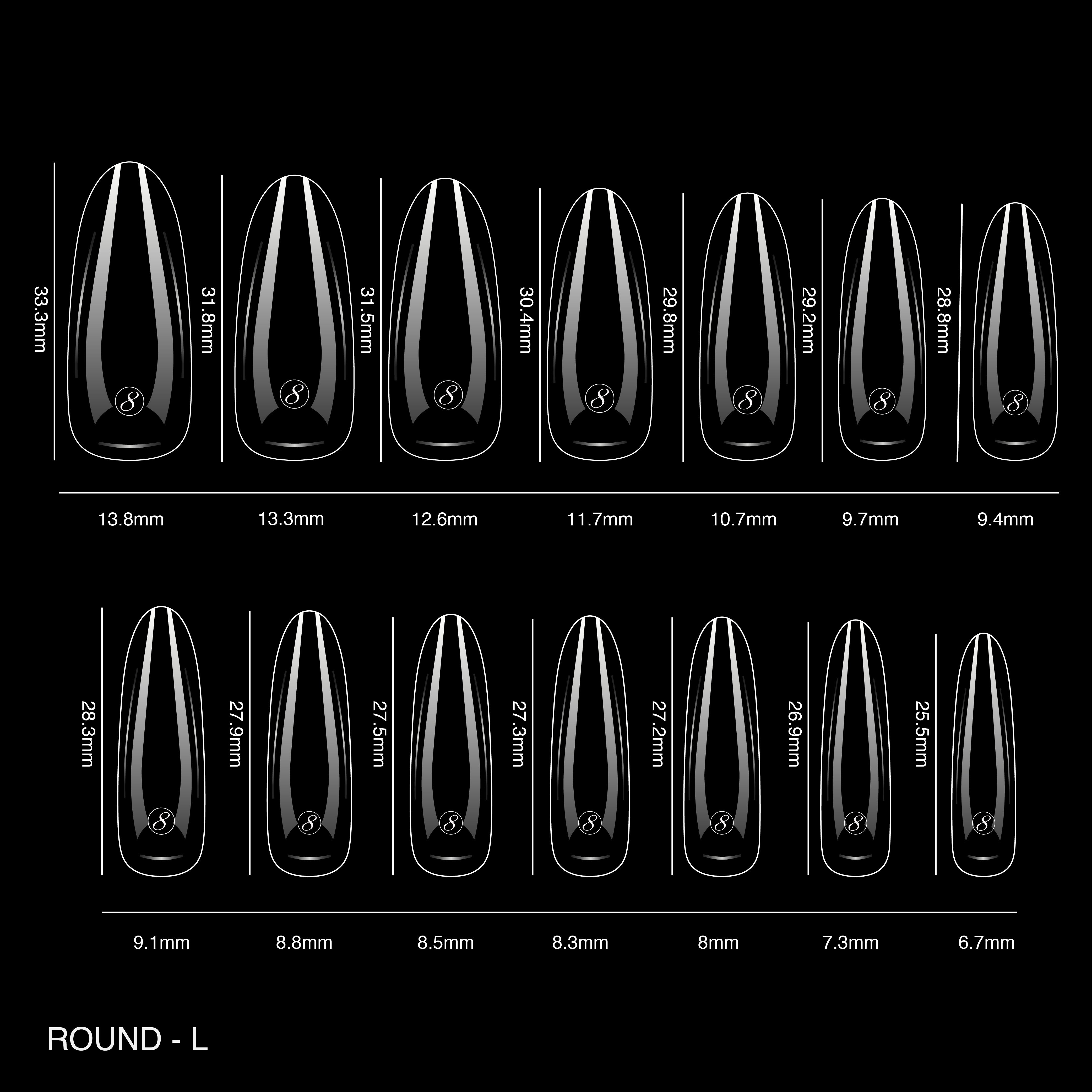 Cre8tion Soft Gel Tips - ROUND