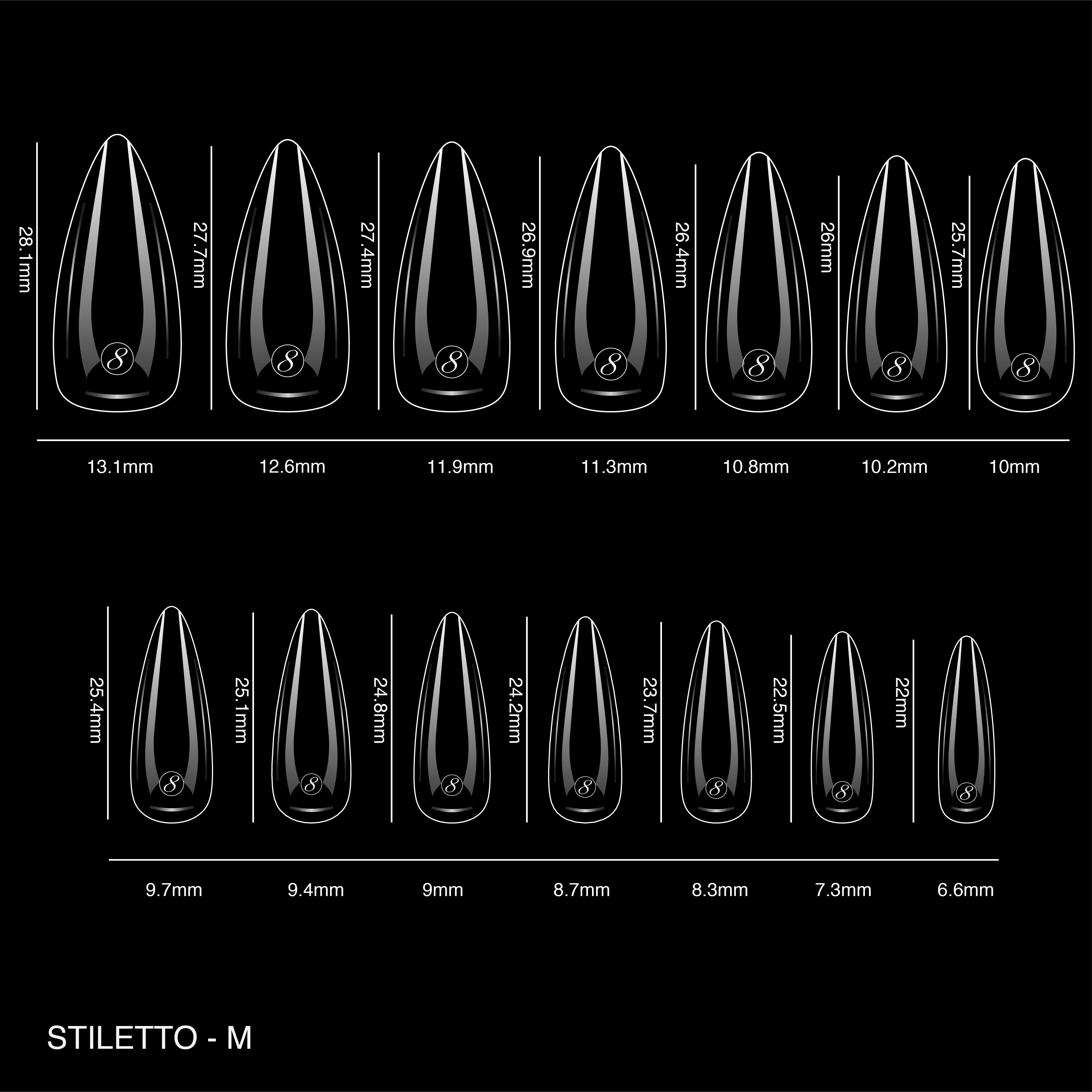 Cre8tion Soft Gel Tip - STILETTO