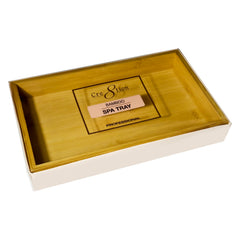 Cre8tion Plain Bamboo Spa Tray