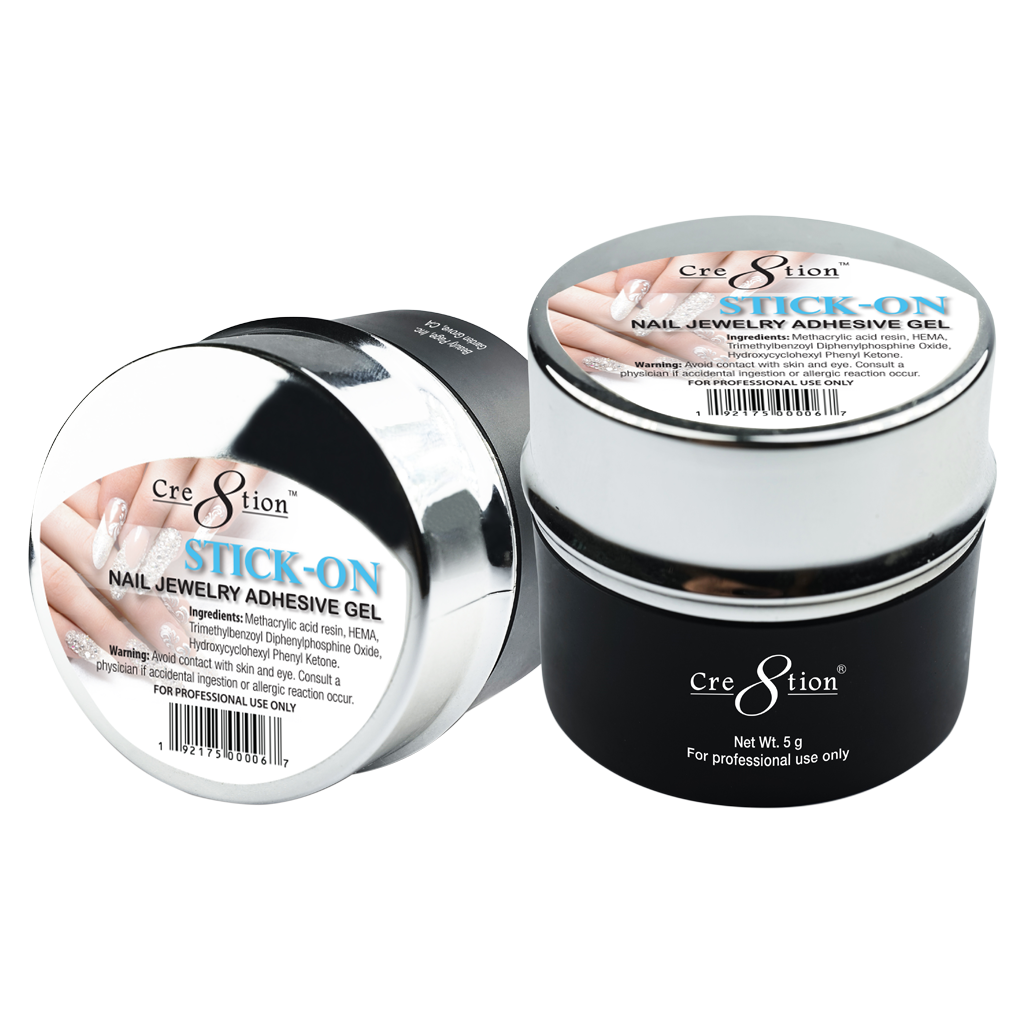 Cre8tion Stick-On Nail Jewelry Adhesive Gel 0.26oz - Thick
