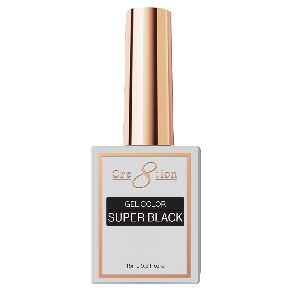 Cre8tion Soak Off Gel - Super Black