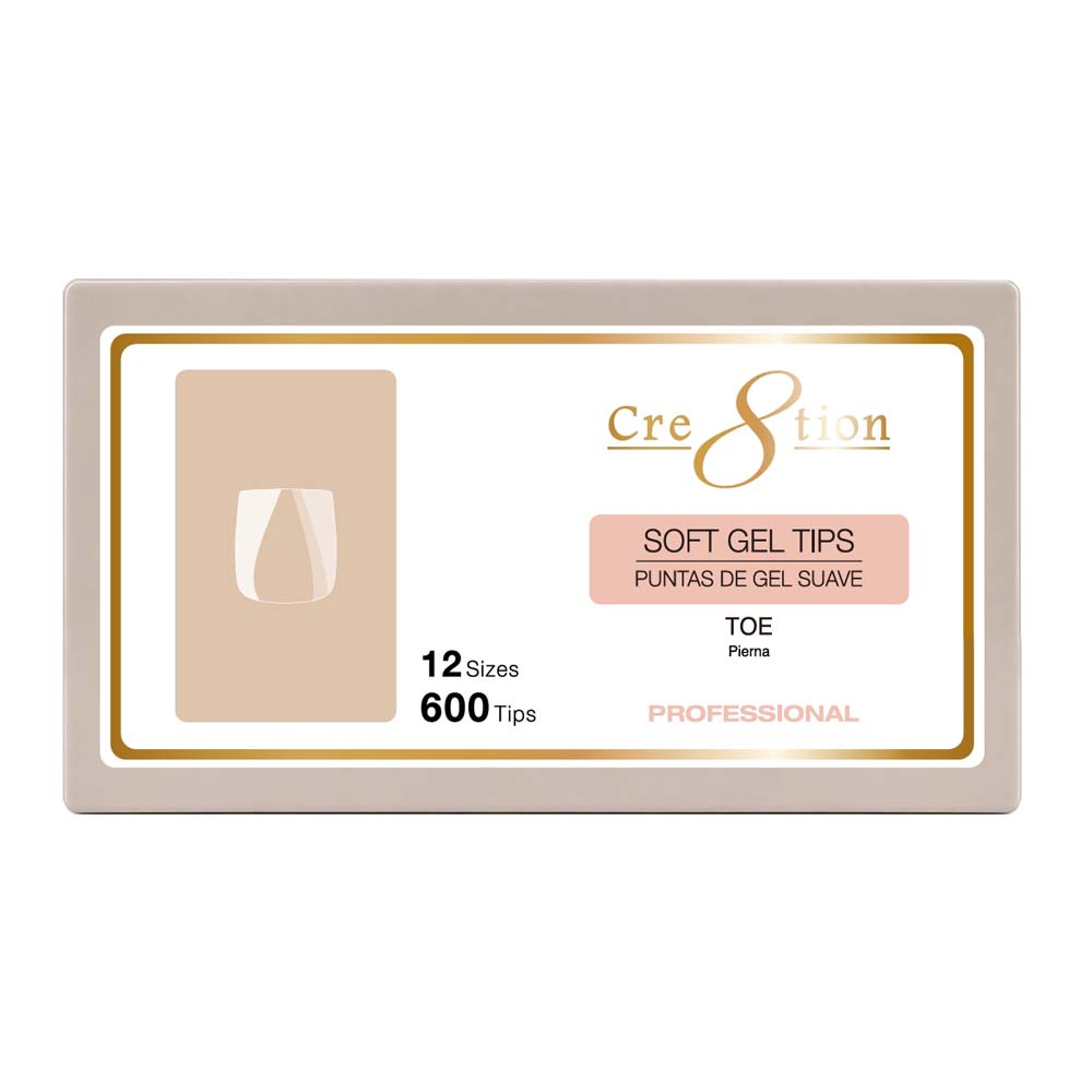 Cre8tion Premium Soft Tips Toe 600pcs