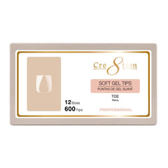 Cre8tion Premium Soft Tips Toe 600pcs