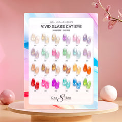 Cre8tion Cat Eye Vivid Glaze Kit - 24 Colors