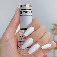 Cre8tion Gel - French Collection 0.5oz - W03 Ice White