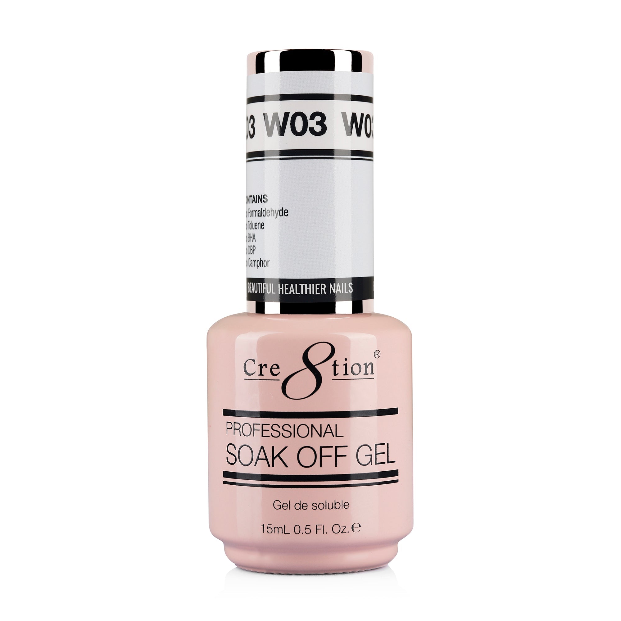 Cre8tion Gel - French Collection 0.5oz - W03 Ice White