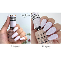 Cre8tion Gel - French Collection 0.5oz - W04 Blush White (White in a Pink Shades)