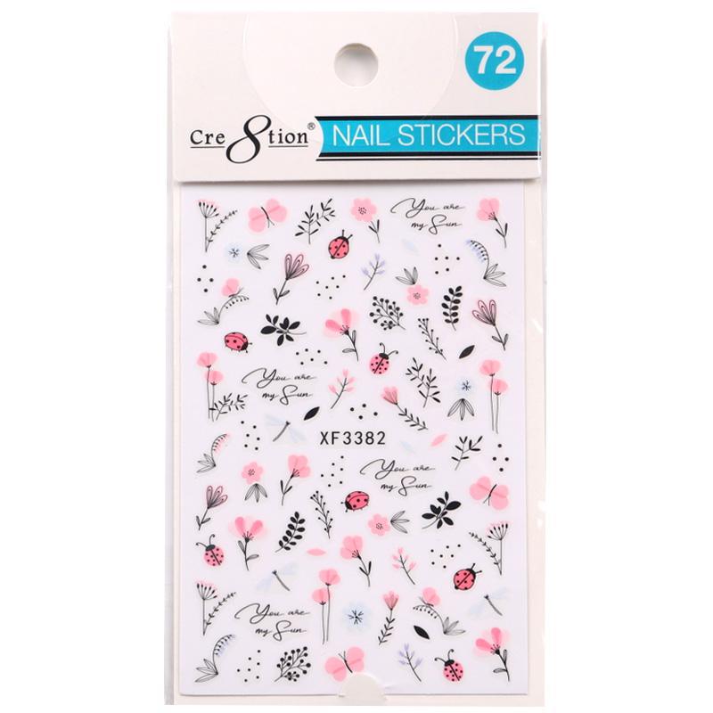 Cre8tion Nail Art Sticker Flower (26 Styles)