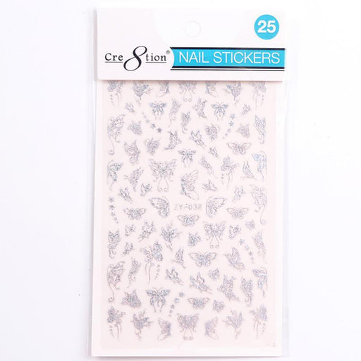 Cre8tion Nail Art Sticker Butterfly (42 Styles)