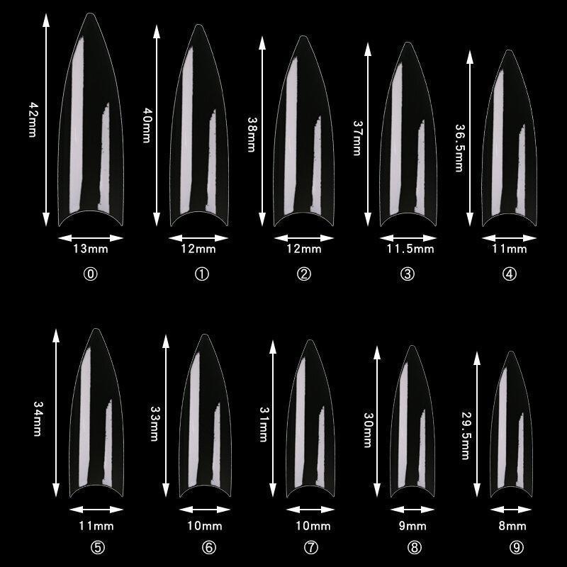 Cre8tion Special Shape - 12 Wide Stiletto 500 pcs./box