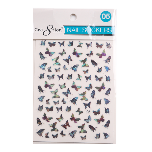 Cre8tion Nail Art Sticker Butterfly (42 Styles)