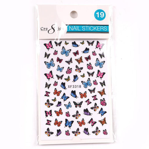 Cre8tion Nail Art Sticker Butterfly (42 Styles)