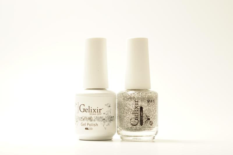 Gelixir Nail Polish Gel & Matching Lacquer 1 PK #136