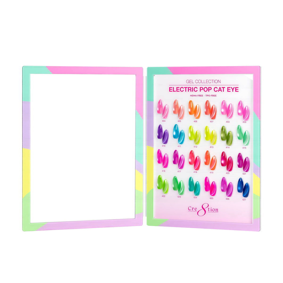 Cre8tion Acrylic Booklet - Cat Eye Electric Pop 24 Colors