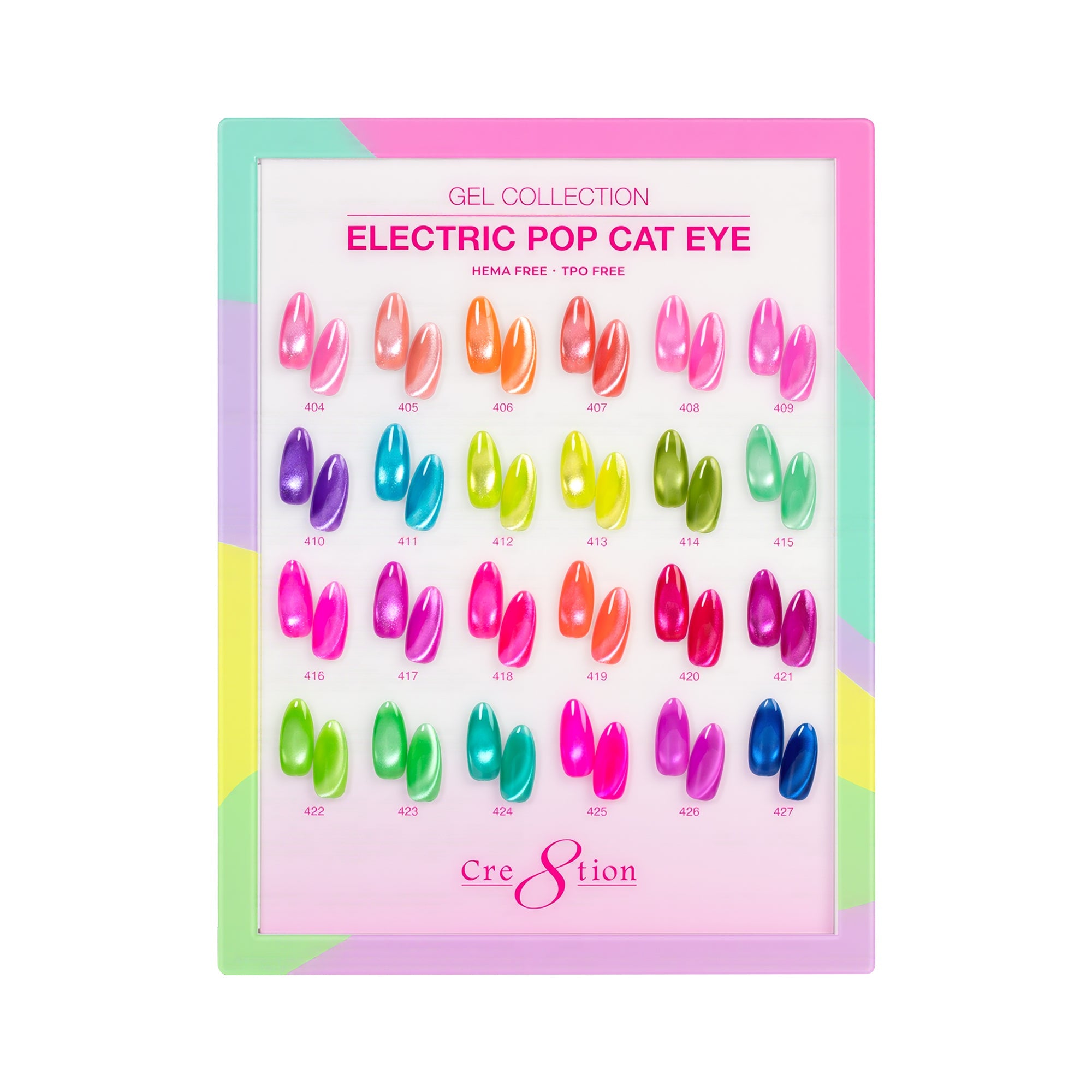 Cre8tion Acrylic Booklet - Cat Eye Electric Pop 24 Colors