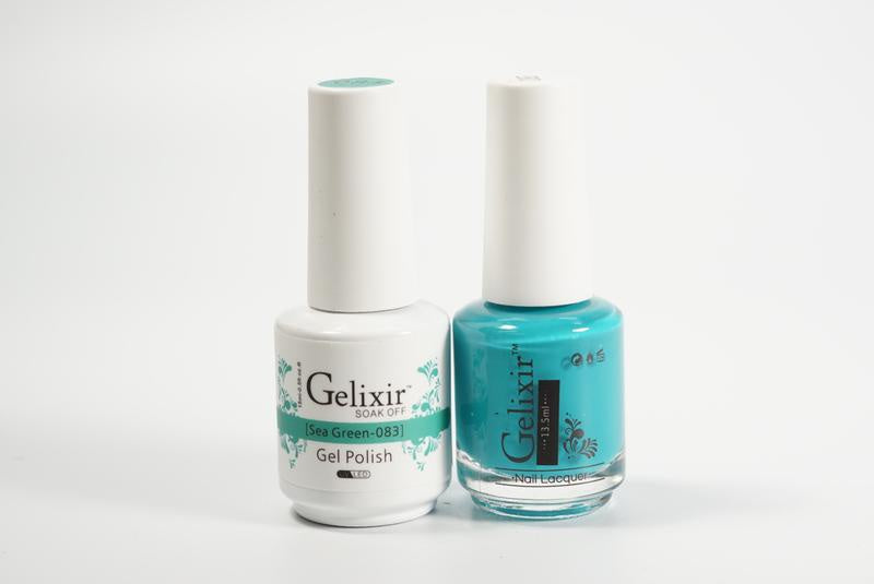 Gelixir Nail Polish Gel & Matching Lacquer Sea Green 1 PK #083
