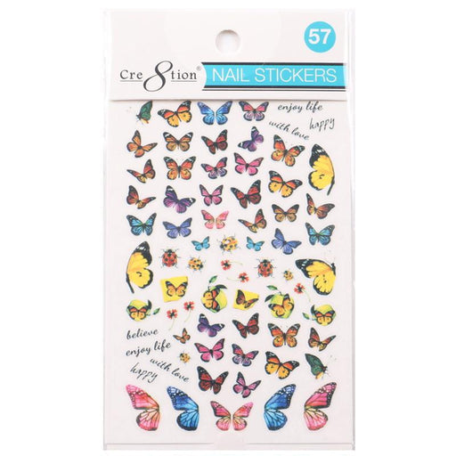 Cre8tion Nail Art Sticker Butterfly (42 Styles)