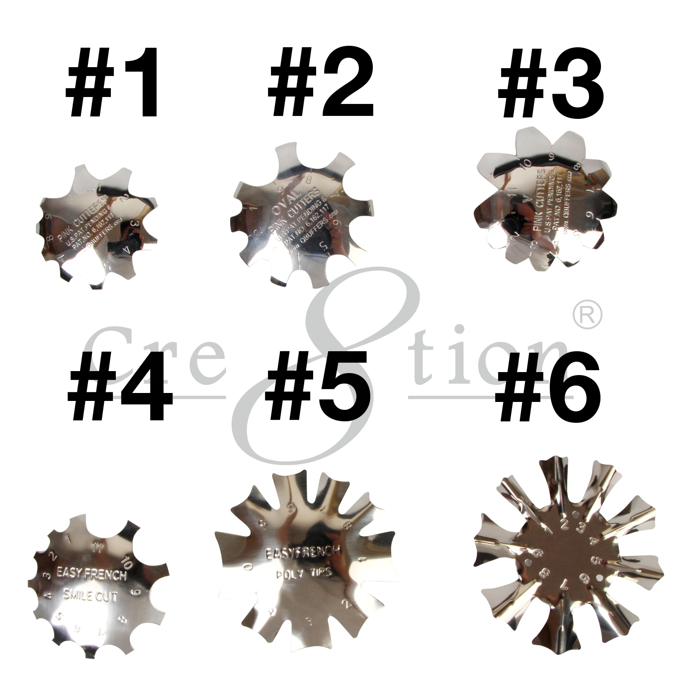 Cre8tion French Tip Cutter Size #1-#6