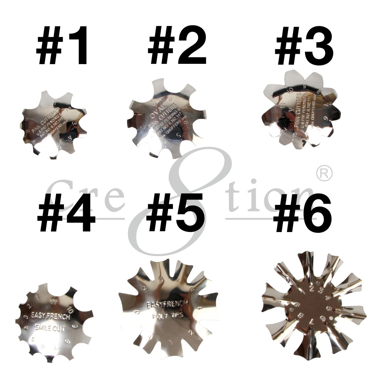 Cre8tion French Tip Cutter Size #1-#6