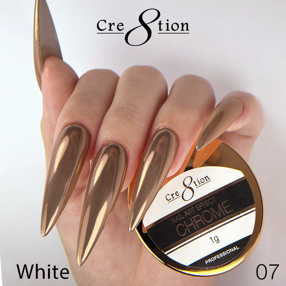 Cre8tion Chrome Nail Art Effect 1g - 07 Dark Gold