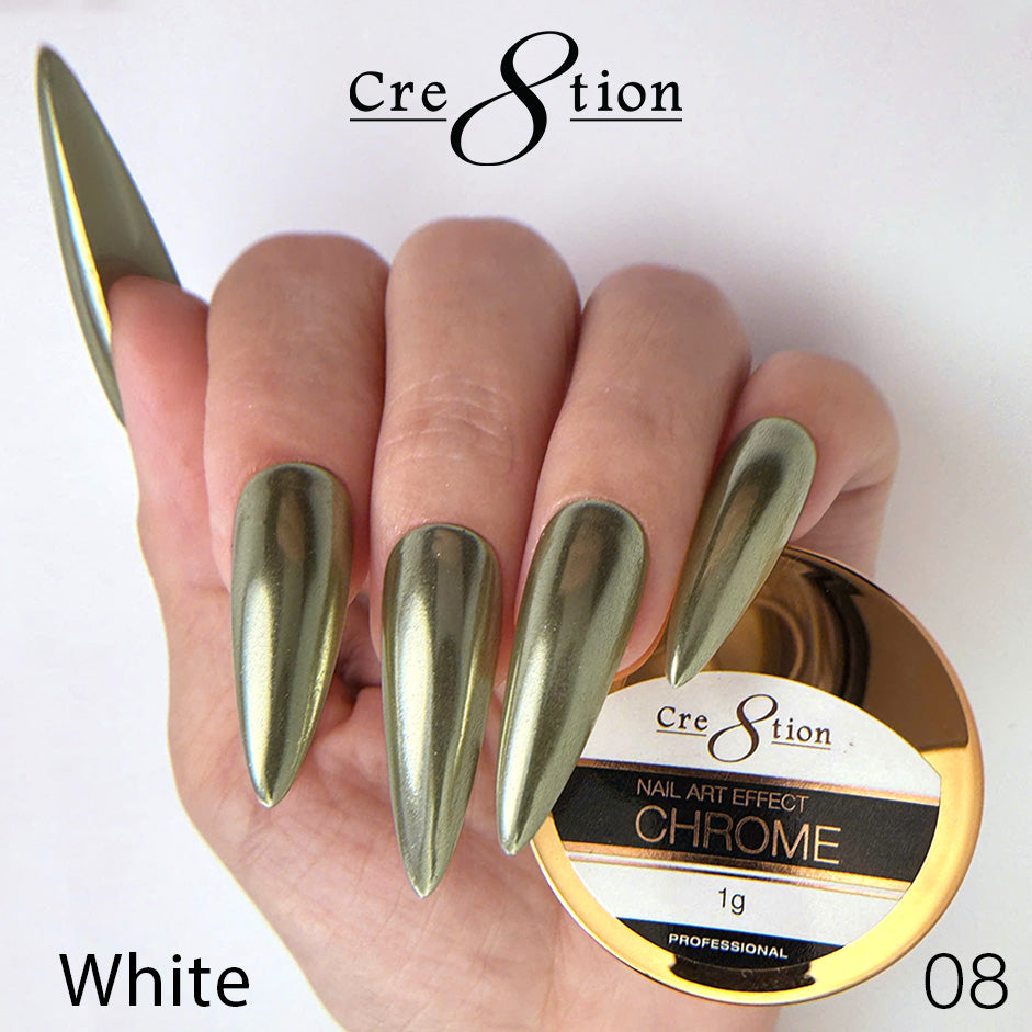 Cre8tion Chrome Nail Art Effect 1g - 08 Champagne