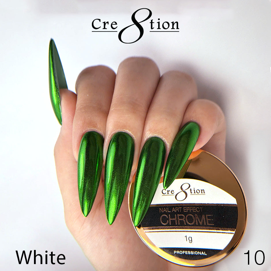 Cre8tion Chrome Nail Art Effect 1g - 10 Green