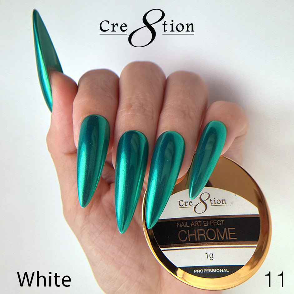 Cre8tion Chrome Nail Art Effect 1g - 11 Cre8tion Turquoise