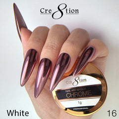 Cre8tion Chrome Nail Art Effect 1g - 16 True Red Pink