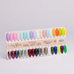 Cre8tion Color Chart - Detailing Nail Art Gel