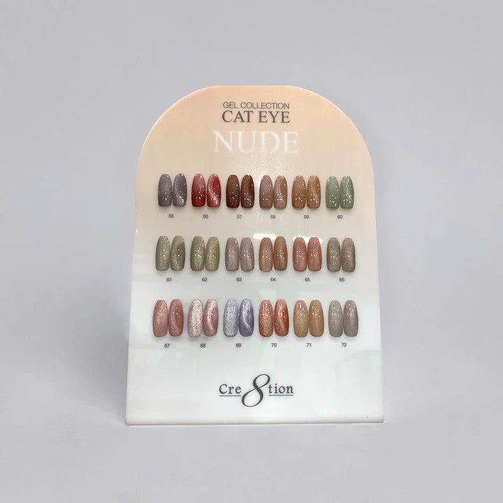 Cre8tion Counter Display Color Chart - Cat Eye Nude 18 colors (55-72)