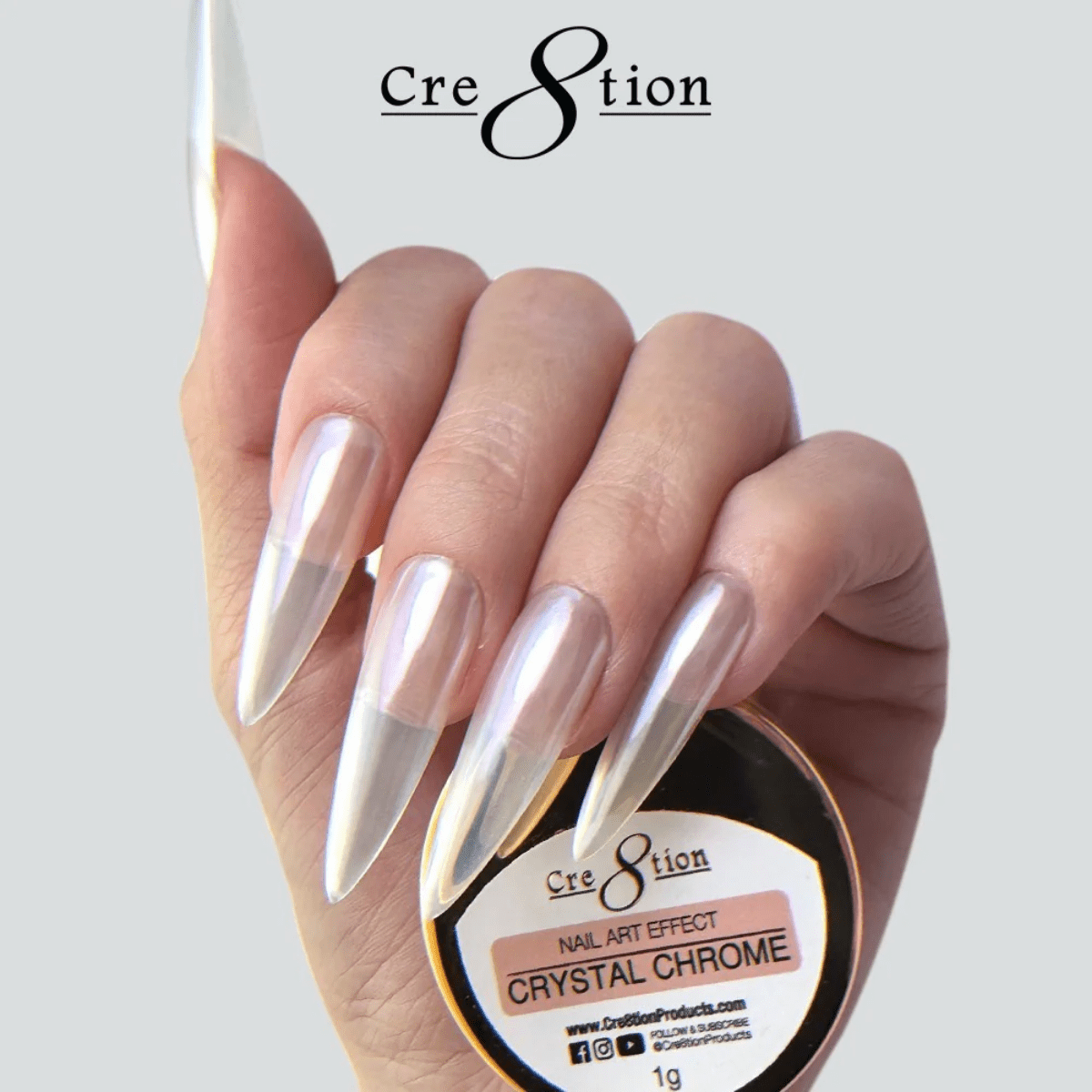 Cre8tion Crystal Chrome Nail Art Effect 1g