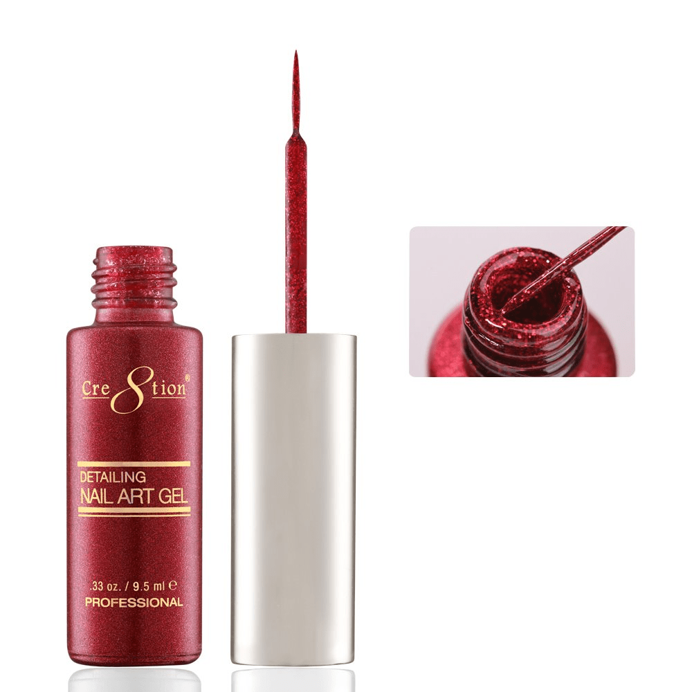 Cre8tion Detailing Nail Art Gel - Glitter Collection