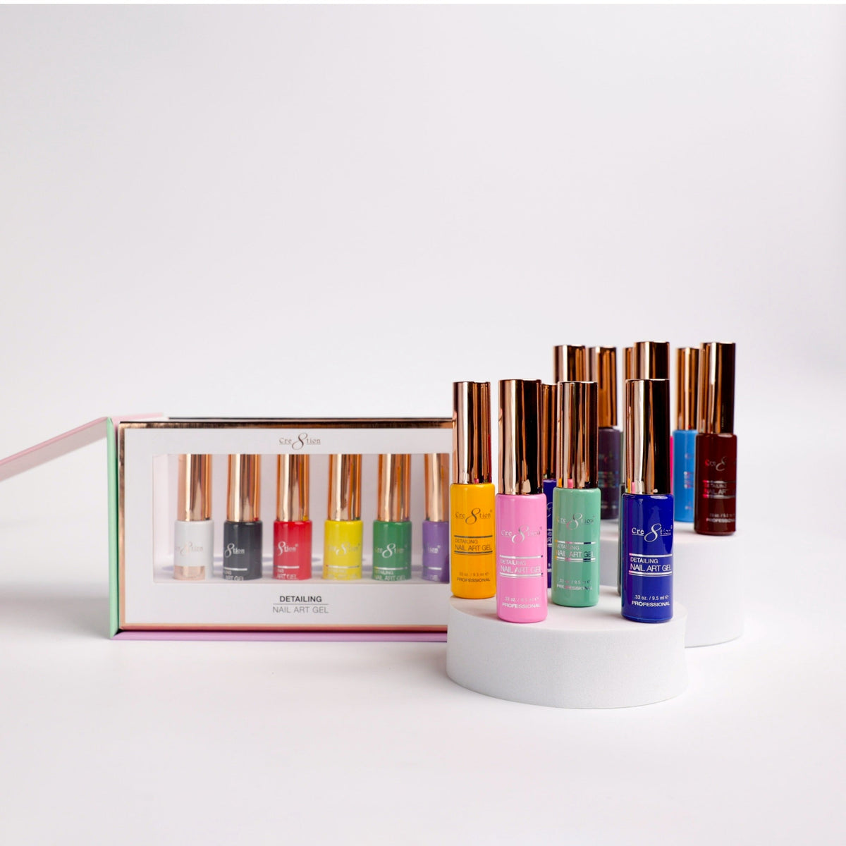 Cre8tion Detailing Nail Art Gel - Primary Collection