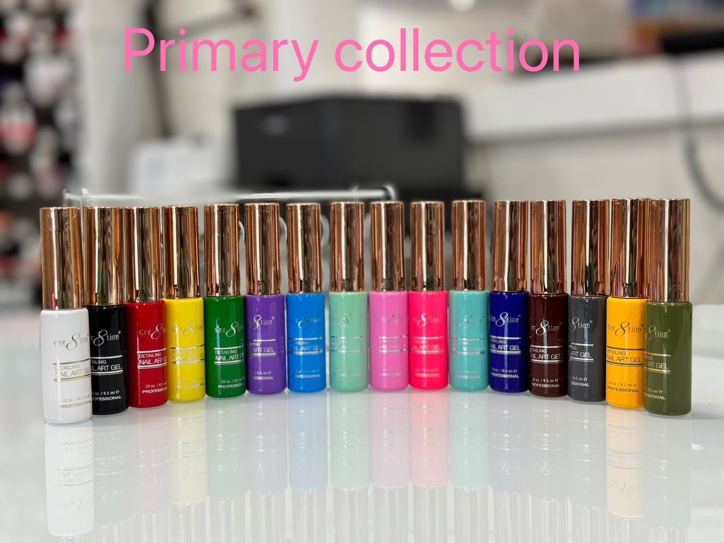 Cre8tion Detailing Nail Art Gel - Primary Collection