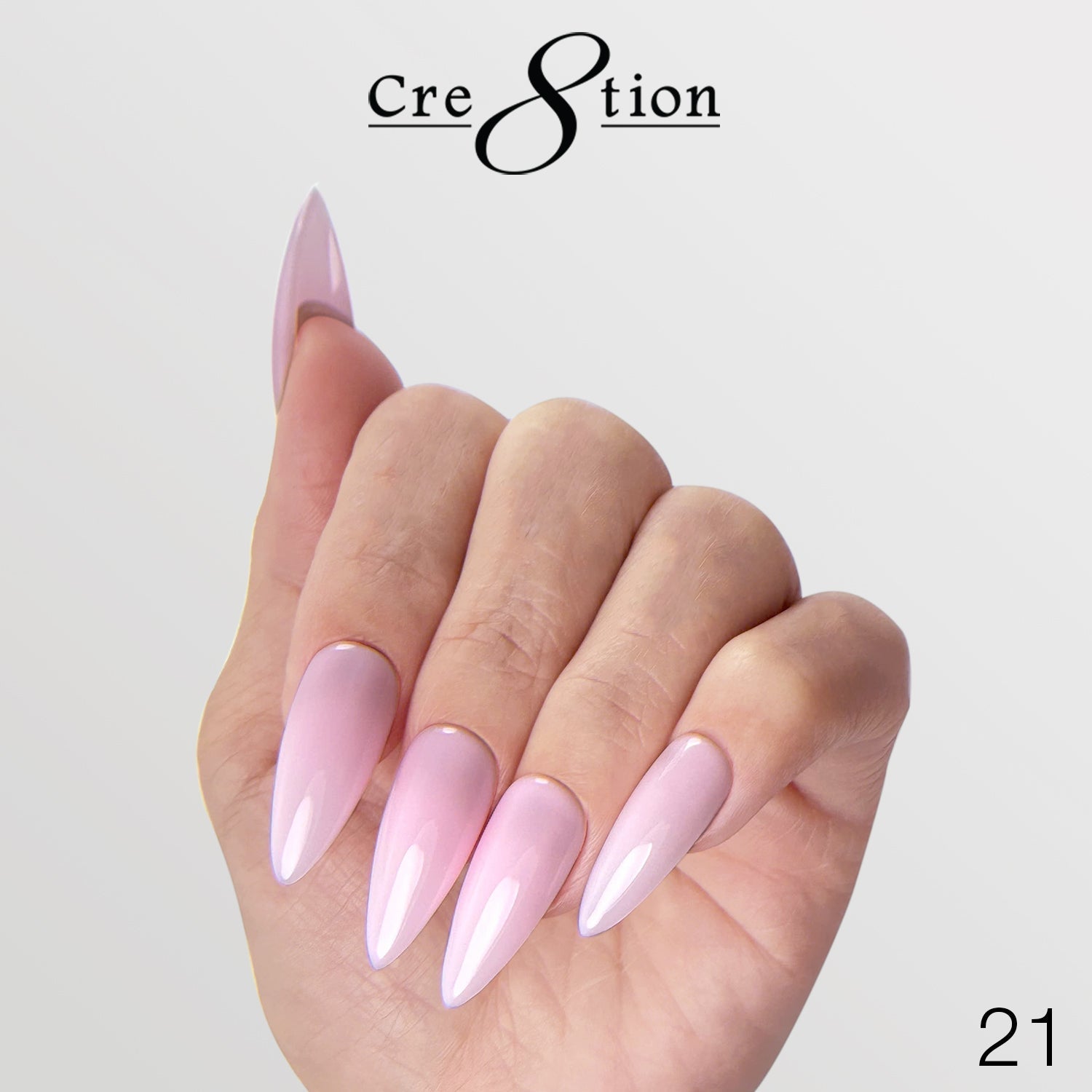 Cre8tion Gel Collection - Overlay/ Brush on Builder 0.5oz 21 Light Pink Perfection