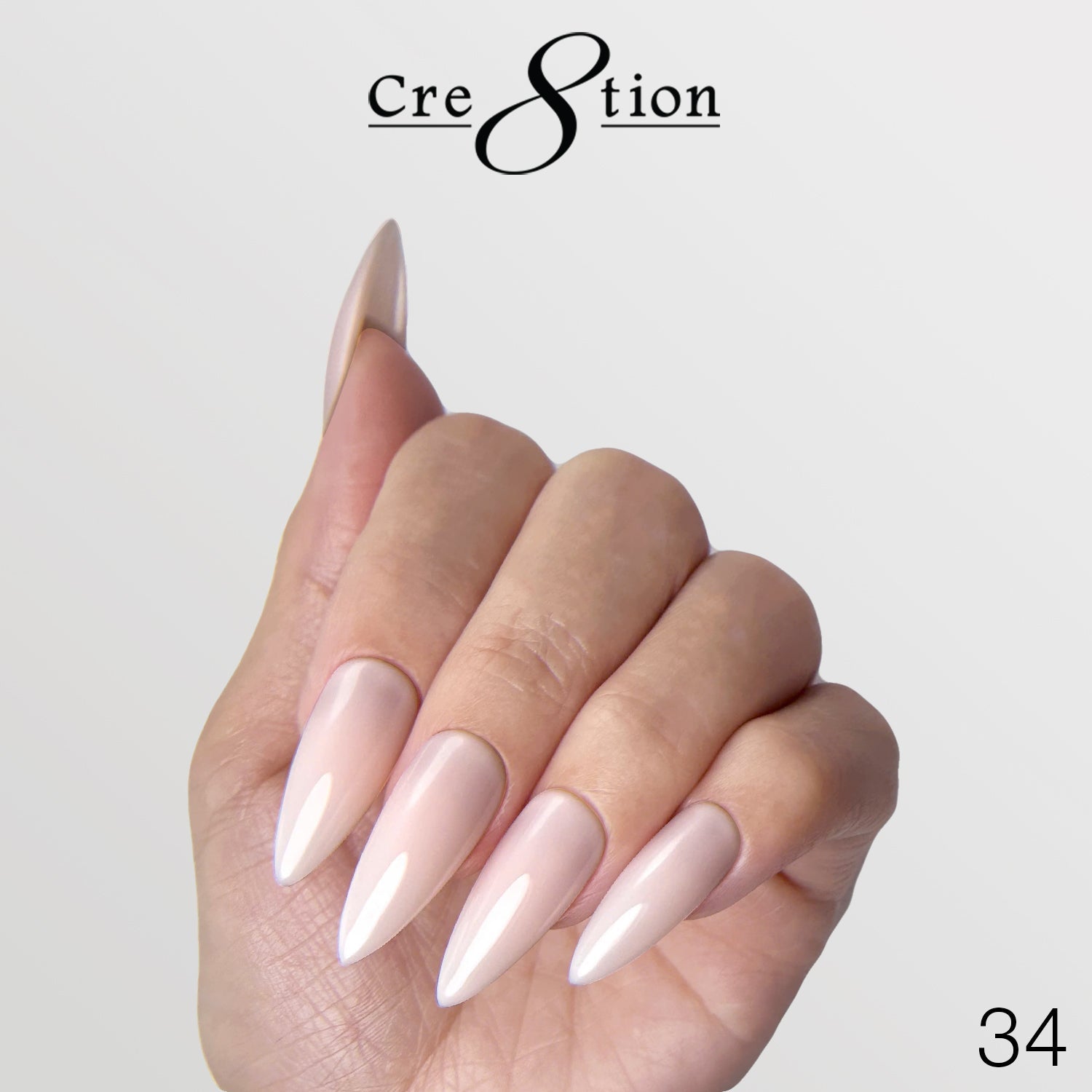 Cre8tion Gel Collection - Overlay/ Brush on Builder 0.5oz 34 Fresh Macarons