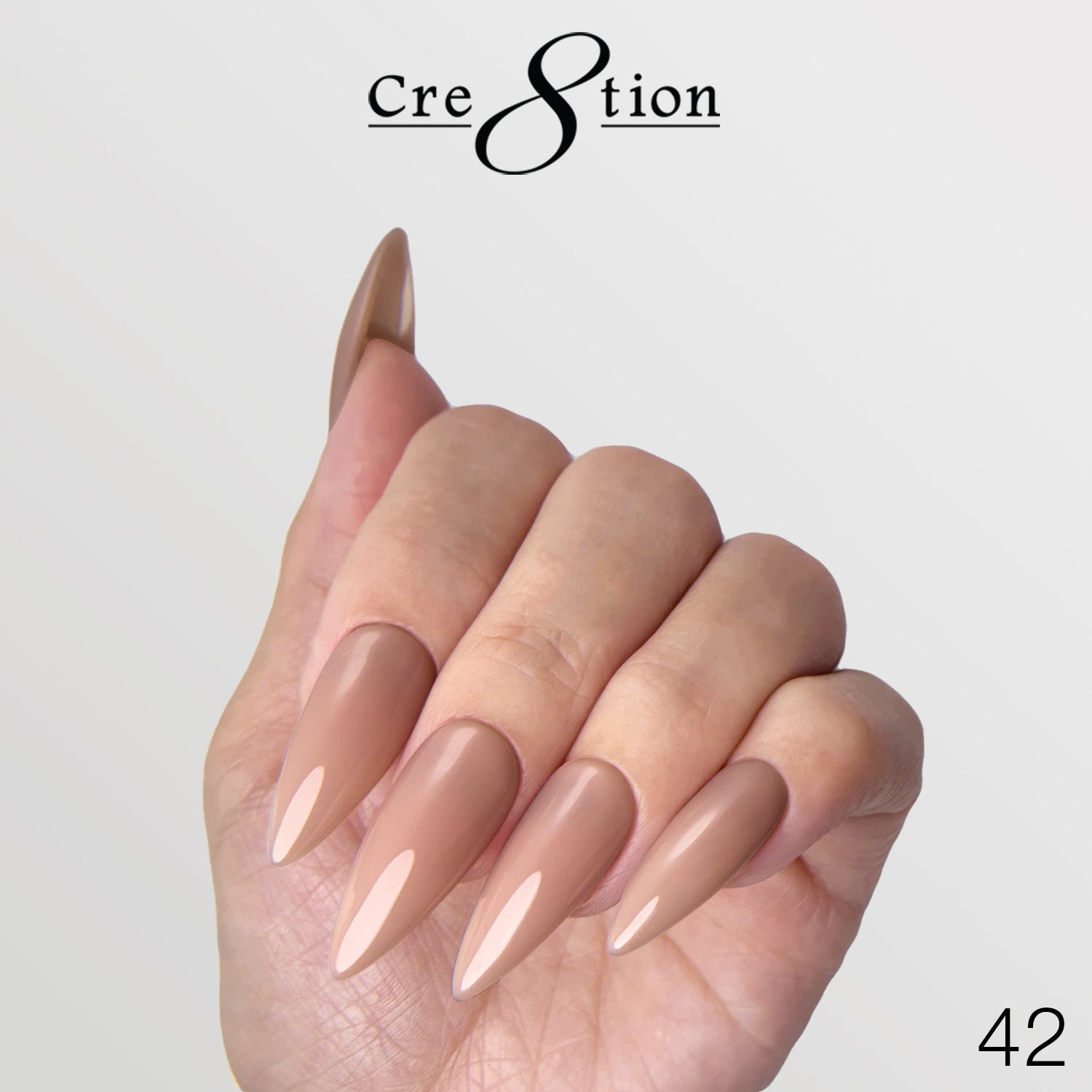 Cre8tion Gel Collection - Overlay/ Brush on Builder 0.5oz 42 Coffee and Tea